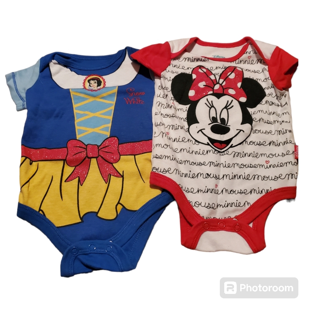Disney/ Lucky Lass 4‎ Baby Onsies 0-3 months Bundle...Free Add On To Bundle - Picture 2 of 4